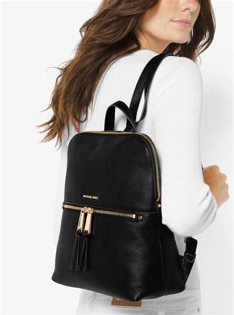 michael kors rhea backpack mini|michael kors slim backpack purse.